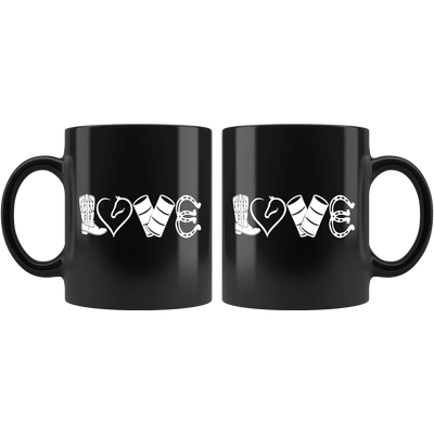 LOVE Barrel Racing 11 oz Mug - Yellowstone Style