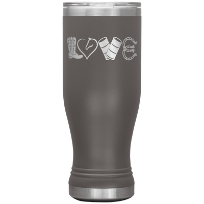 LOVE Barrel Racing 20 oz Pilsner Tumbler - 13 colors available - Yellowstone Style