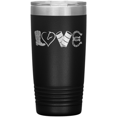 LOVE Barrel Racing 20 oz Tumbler - 13 colors available - Yellowstone Style