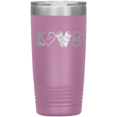 LOVE Barrel Racing 20 oz Tumbler - 13 colors available - Yellowstone Style