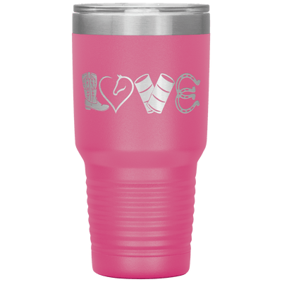 LOVE Barrel Racing 30 oz Tumbler - 13 colors available - Yellowstone Style
