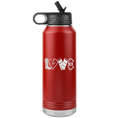 LOVE Barrel Racing 32 oz Water Bottle Tumbler - 13 colors available - Yellowstone Style