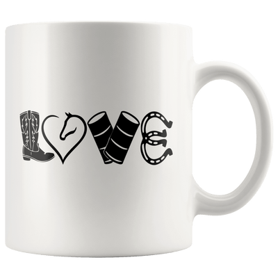 LOVE Barrel Racing Mug 2 - sizes available - Yellowstone Style
