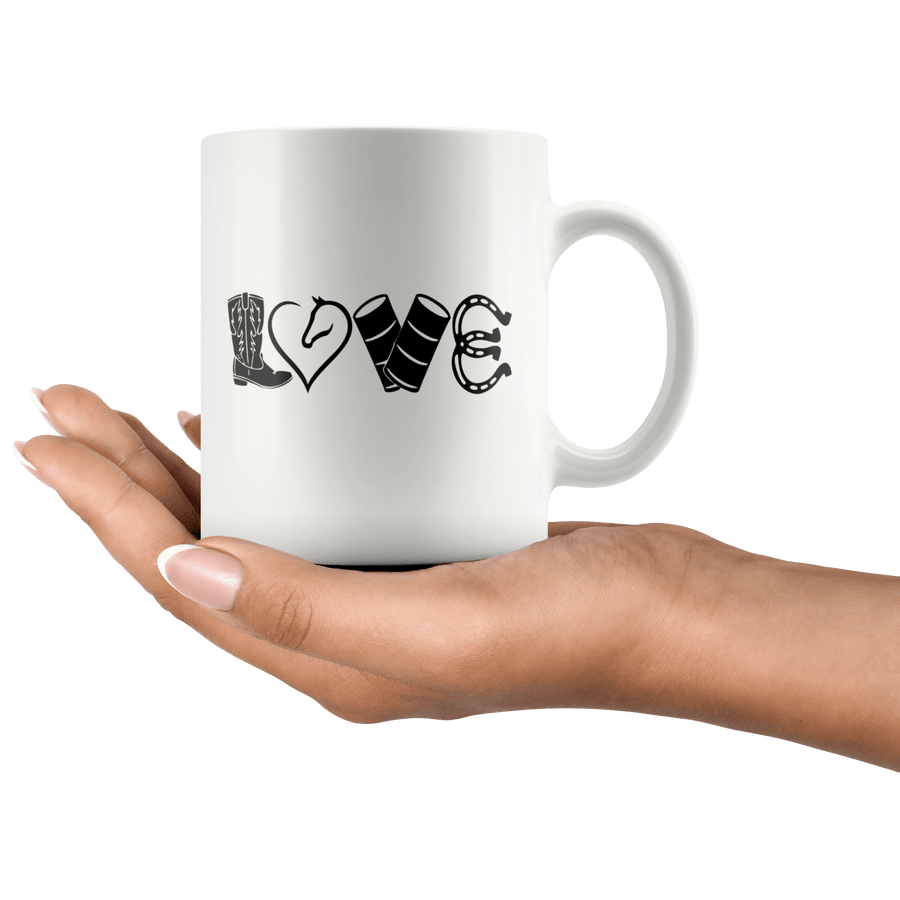 LOVE Barrel Racing Mug 2 - sizes available
