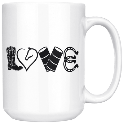 LOVE Barrel Racing Mug 2 - sizes available - Yellowstone Style