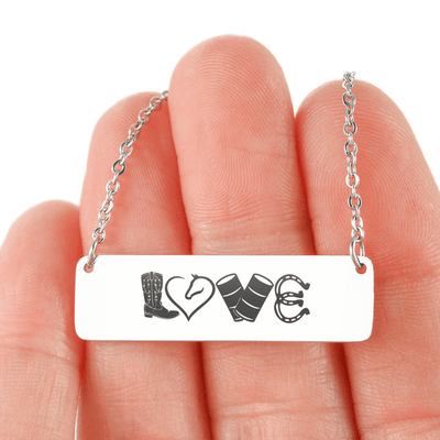 LOVE Barrel Racing Necklace - 2 styles available - Yellowstone Style