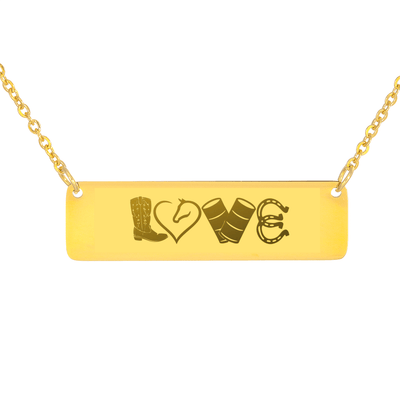 LOVE Barrel Racing Necklace - 2 styles available - Yellowstone Style