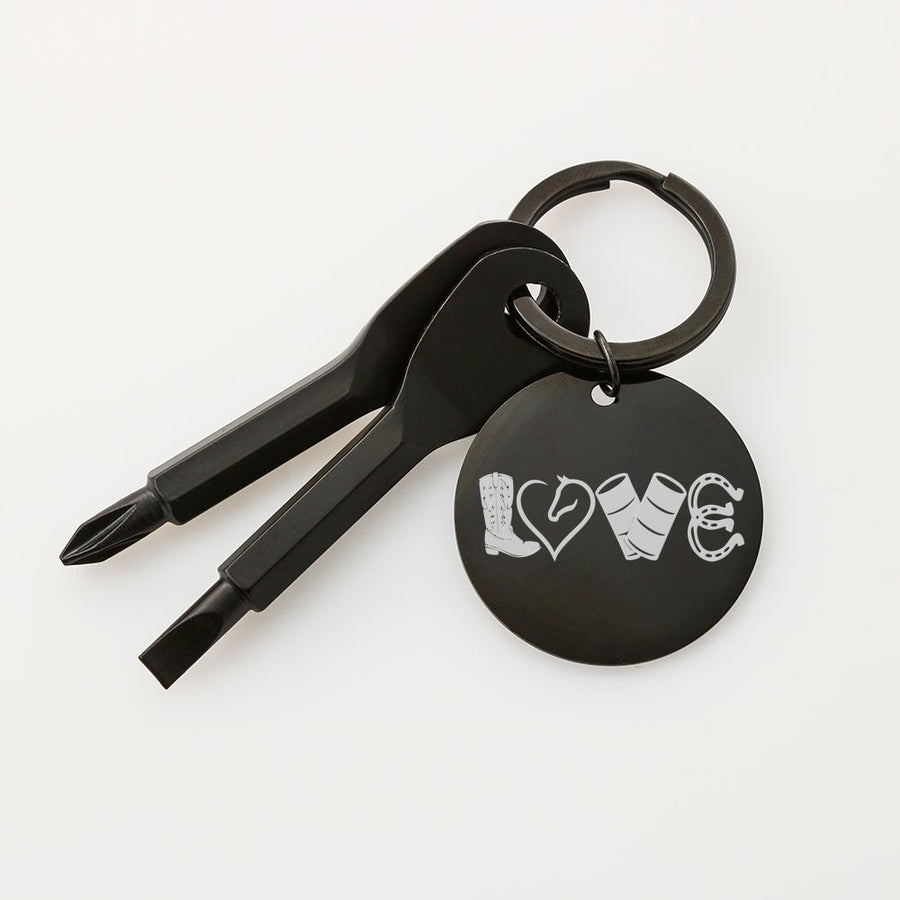 LOVE Barrel Racing Screwdriver Keychain - 2 styles available