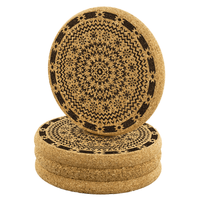 Mandala Round Coasters - Yellowstone Style