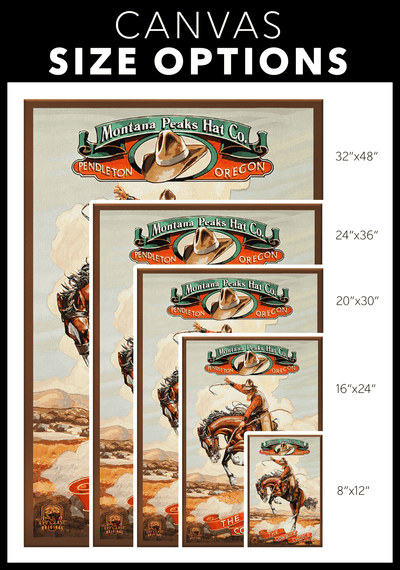 Montana Hat Company Vintage Poster - Yellowstone Style