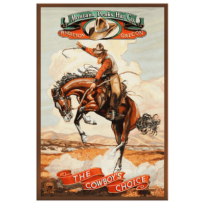 Montana Hat Company Vintage Poster - Yellowstone Style