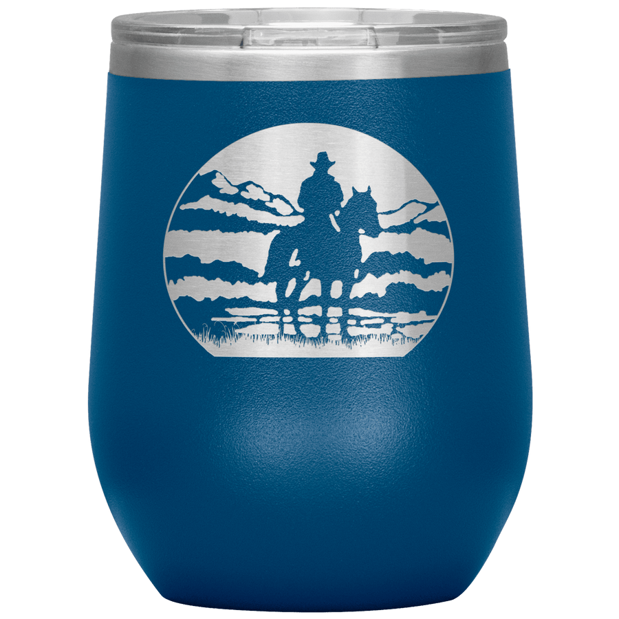 Mountain Rider 12 oz Wine Tumbler - 13 colors available