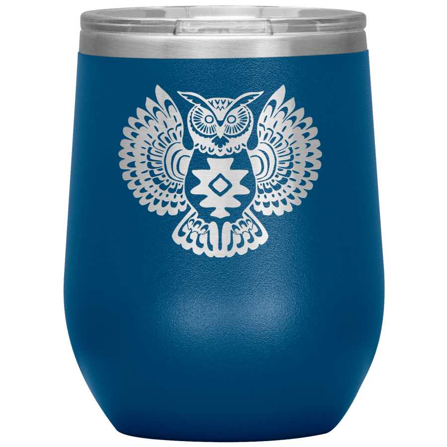 Native Owl 12 oz Wine Tumbler - 13 colors available