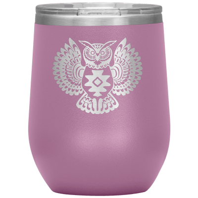 Native Owl 12 oz Wine Tumbler - 13 colors available - Yellowstone Style