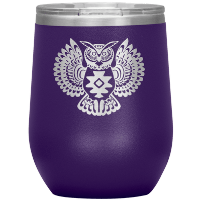 Native Owl 12 oz Wine Tumbler - 13 colors available - Yellowstone Style