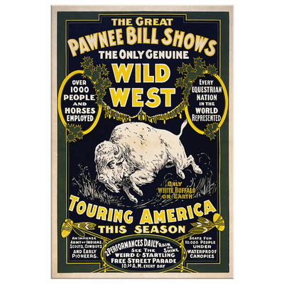 Pawnee Bill's Wild West Show Poster - 5 sizes available - Yellowstone Style