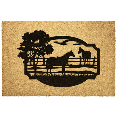 Ranch Horses Outdoor Mat - choose size - Yellowstone Style