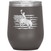 Rodeo Cowboy 12 oz Wine Tumbler - 13 colors available - Yellowstone Style