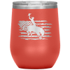 Rodeo Cowboy 12 oz Wine Tumbler - 13 colors available - Yellowstone Style