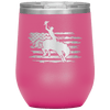 Rodeo Cowboy 12 oz Wine Tumbler - 13 colors available - Yellowstone Style