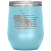 Rodeo Cowboy 12 oz Wine Tumbler - 13 colors available - Yellowstone Style