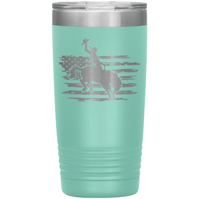 Rodeo Cowboy 20 oz Tumbler - 13 colors available - Yellowstone Style