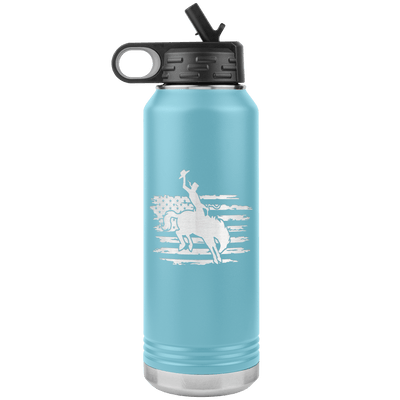 Rodeo Cowboy 32 oz Water Bottle Tumbler - 13 colors available - Yellowstone Style