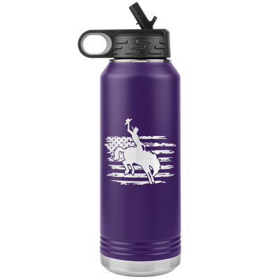 Rodeo Cowboy 32 oz Water Bottle Tumbler - 13 colors available - Yellowstone Style