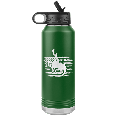 Rodeo Cowboy 32 oz Water Bottle Tumbler - 13 colors available - Yellowstone Style