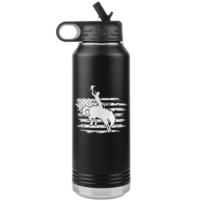 Rodeo Cowboy 32 oz Water Bottle Tumbler - 13 colors available - Yellowstone Style