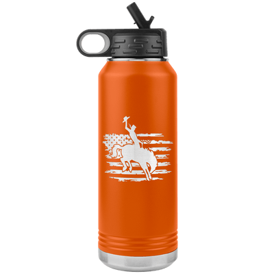 Rodeo Cowboy 32 oz Water Bottle Tumbler - 13 colors available - Yellowstone Style