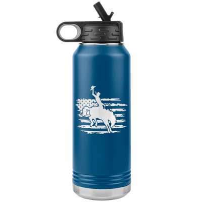 Rodeo Cowboy 32 oz Water Bottle Tumbler - 13 colors available - Yellowstone Style