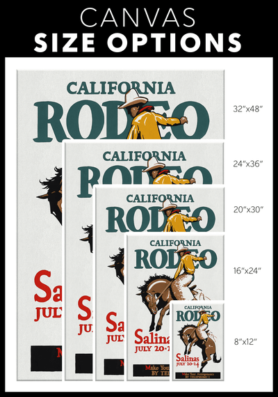 Salinas California Rodeo Vintage Poster - 5 sizes available - Yellowstone Style