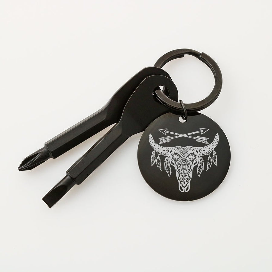 Skull Dreamcatcher Screwdriver Keychain - 2 styles available