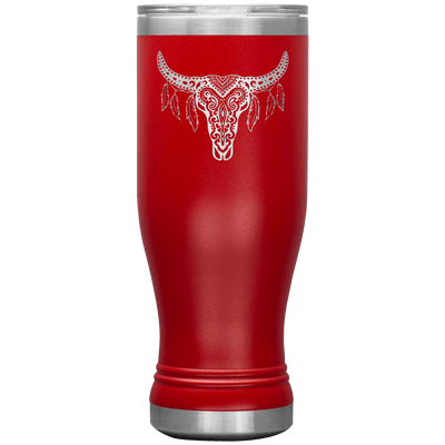 Skull Mandala 20 oz Pilsner Tumbler - 13 colors available - Yellowstone Style