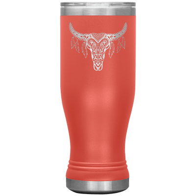 Skull Mandala 20 oz Pilsner Tumbler - 13 colors available - Yellowstone Style