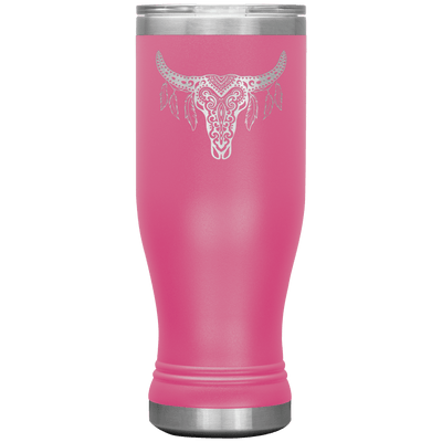 Skull Mandala 20 oz Pilsner Tumbler - 13 colors available - Yellowstone Style