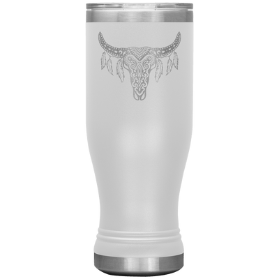 Skull Mandala 20 oz Pilsner Tumbler - 13 colors available - Yellowstone Style