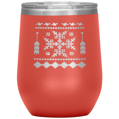 Southwest Style 12 oz Wine Tumbler - 13 colors available - Yellowstone Style