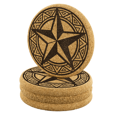 Star of the West Round Coasters - Yellowstone Style