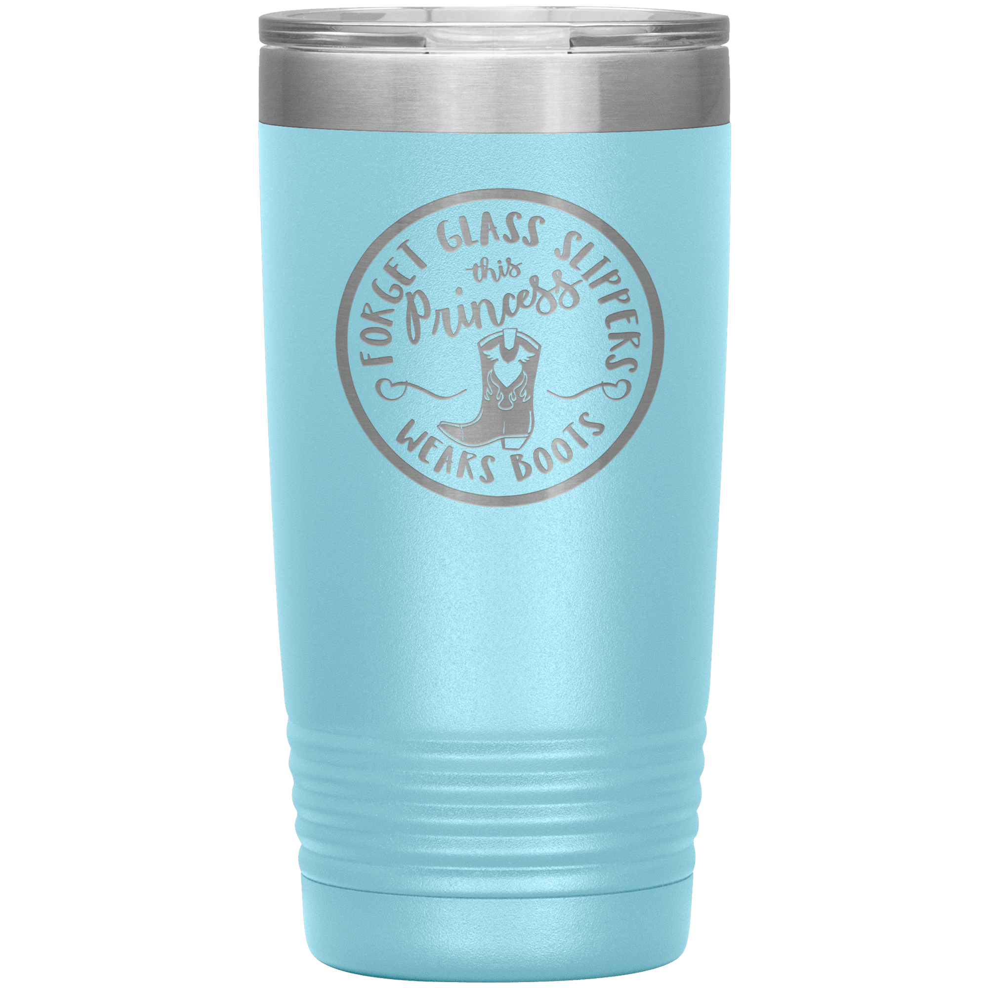 This Princess Wears Boots 32 oz Water Bottle Tumbler - 13 colors