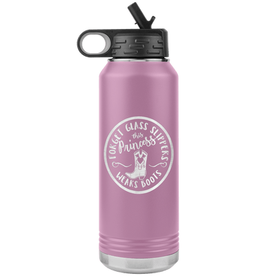 This Princess Wears Boots 32 oz Water Bottle Tumbler - 13 colors available - Yellowstone Style