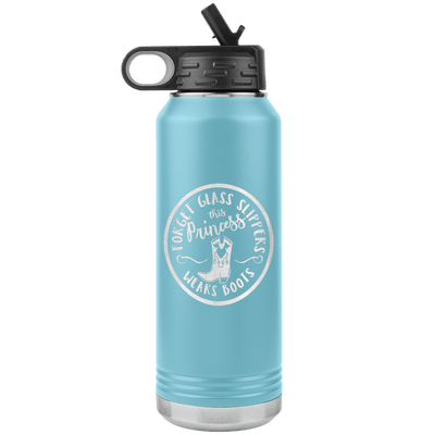 This Princess Wears Boots 32 oz Water Bottle Tumbler - 13 colors available - Yellowstone Style