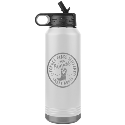 This Princess Wears Boots 32 oz Water Bottle Tumbler - 13 colors available - Yellowstone Style