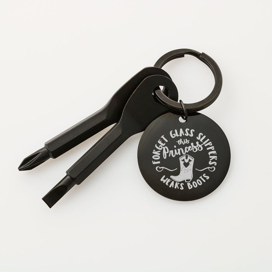 This Princess Wears Boots Screwdriver Keychain - 2 styles availble