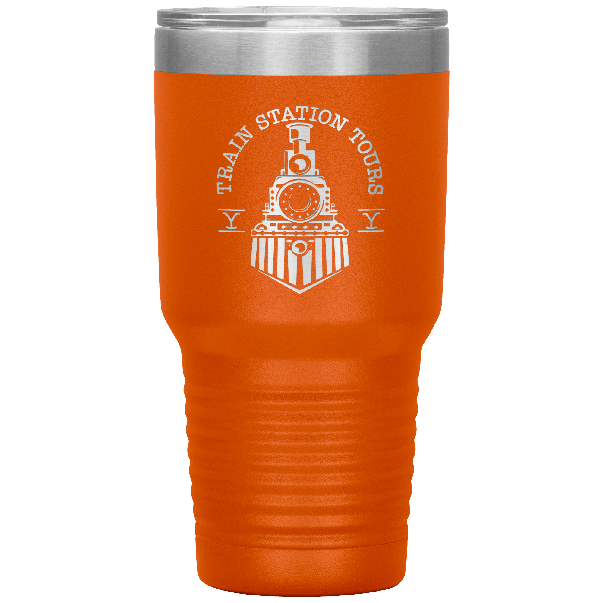 Train Station Tours 32 oz Water Bottle Tumbler - 13 colors available