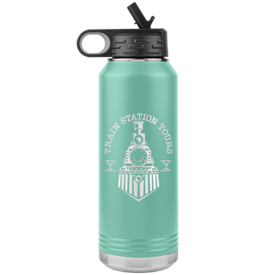 Train Station Tours 32 oz Water Bottle Tumbler - 13 colors available - Yellowstone Style