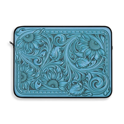 Turquoise Sunflowers Laptop Sleeve - 3 sizes available - Yellowstone Style