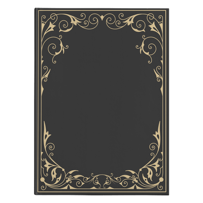 Vintage Black Hardcover Journal - Yellowstone Style