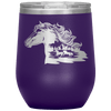 Wild Horses 12 oz Wine Tumbler - 13 colors available - Yellowstone Style